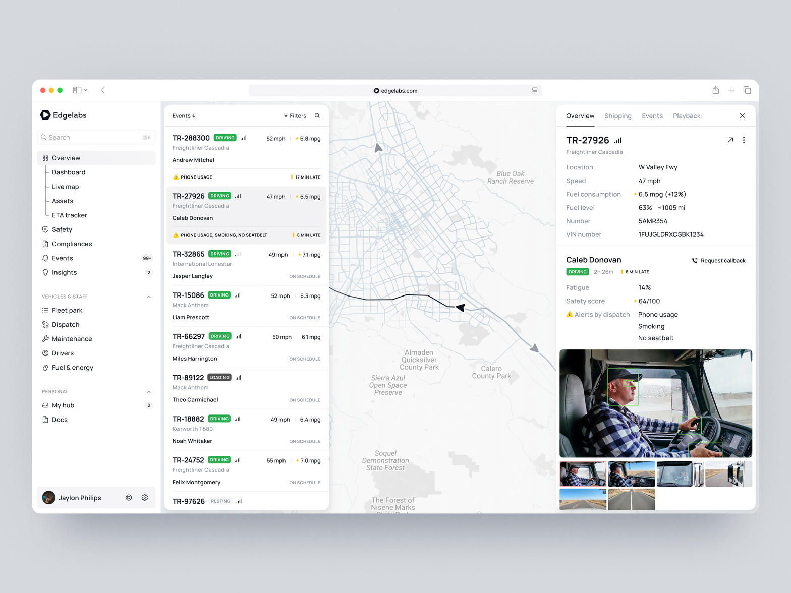 gTrack Fleet Management Dashboard